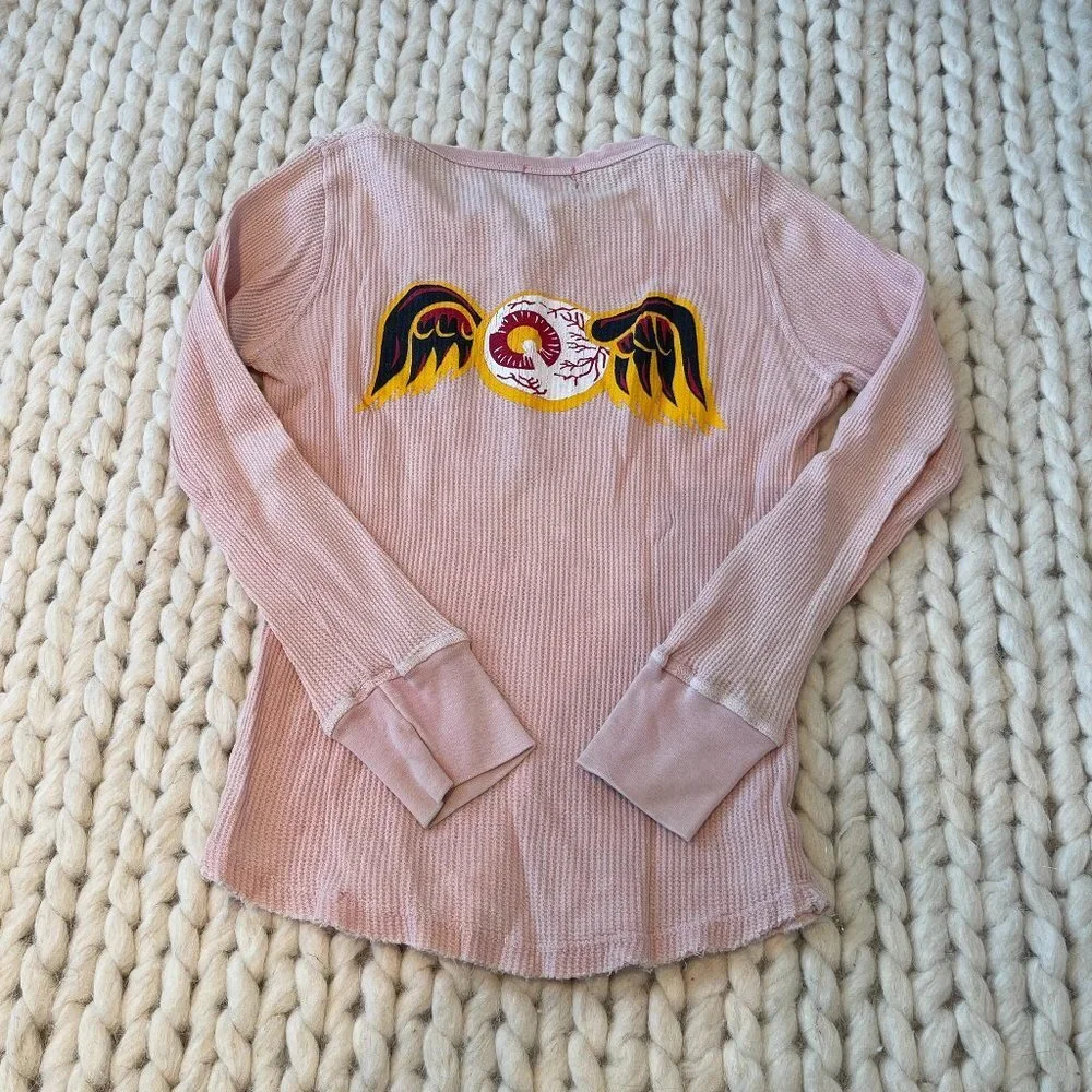 VINTAGE Von Dutch Thermal Long Sleeve Size Small